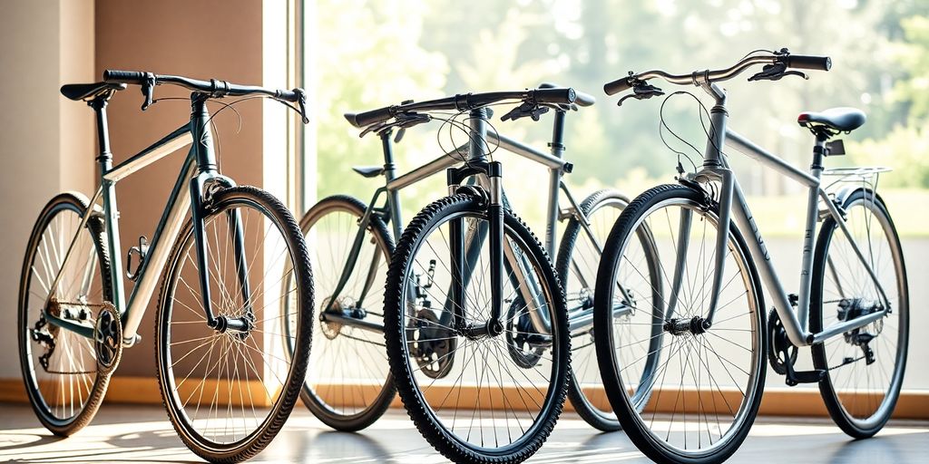 Unterschiedliche Fahrradtypen im Vergleich