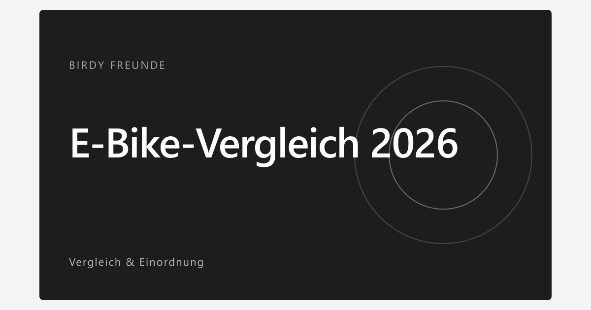 E-Bike-Vergleich 2026: Fünf Einsteiger-E-Bikes im Überblick