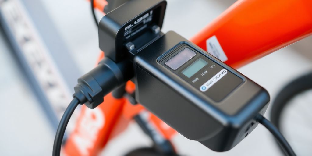 E-Bike Akku wird geladen